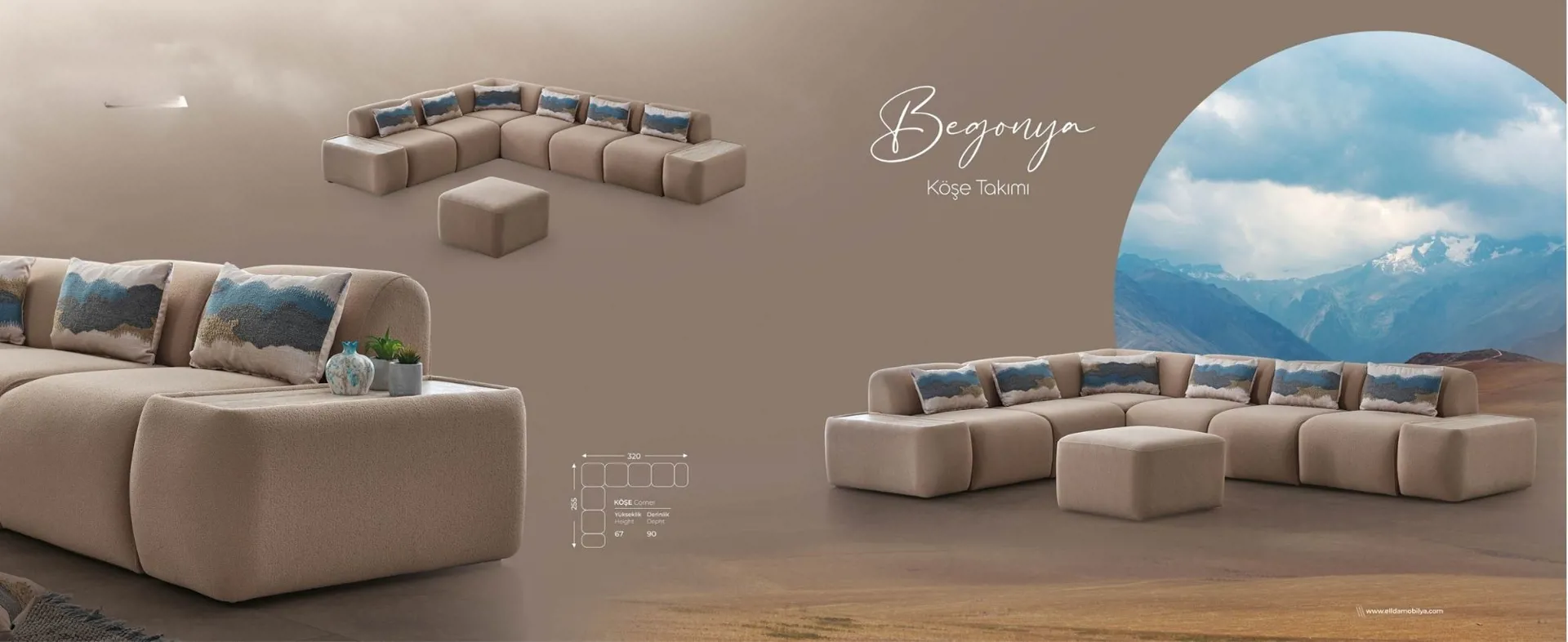 Begonya Köşe Koltuk Takımı